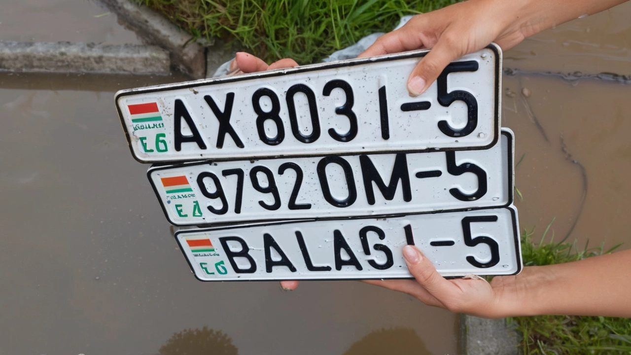 Как потеряны автомобильные номера после ливня объяснили в ГИБДД